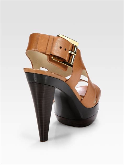 michael kors ladies sandals|Michael Kors heeled sandals.